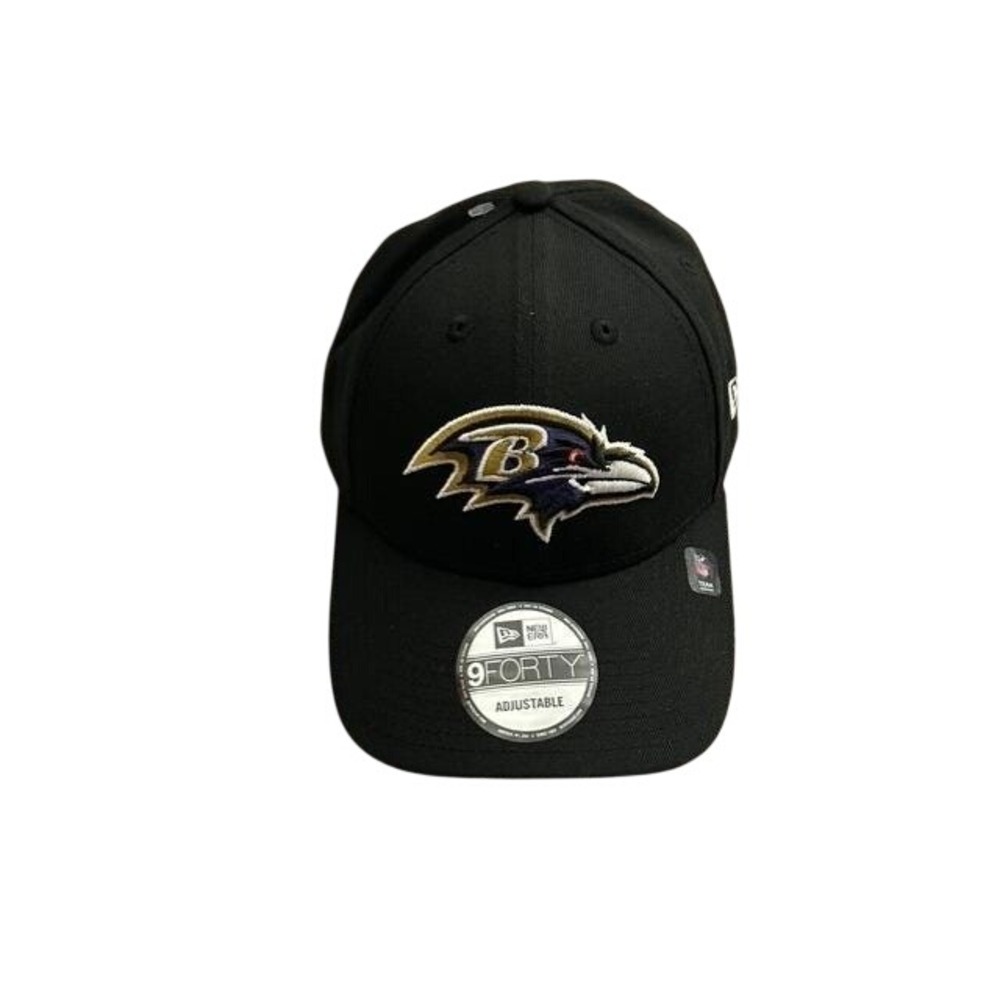 New Era 9FORTY Baltimore Ravens Hat Black Adjustable OSFA NFL New Fan Cap